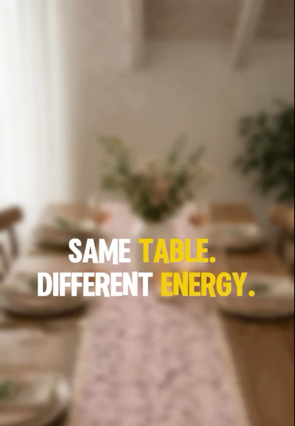 Floral Printed Table Runner – Mustard & Blue Botanical Dining Table Runner (12x68)