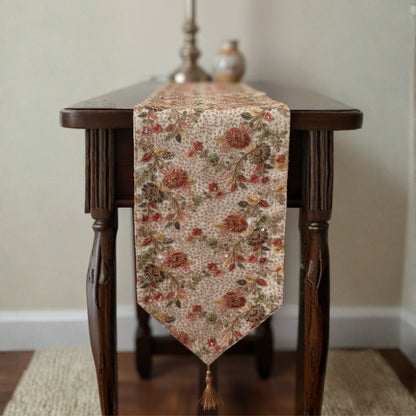 Long table runner on a console