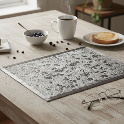 grey fur table mat set of 6