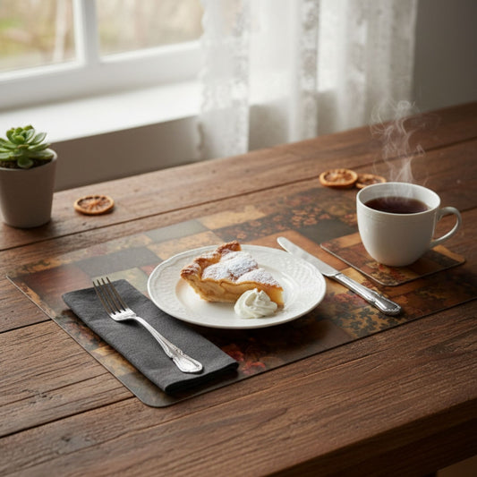 Patchwork Plastic Table Mats & Coasters 