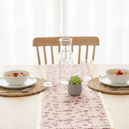 Pink table runner 