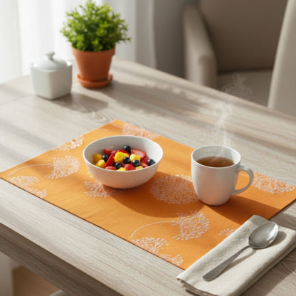 amber printed wire table mat
