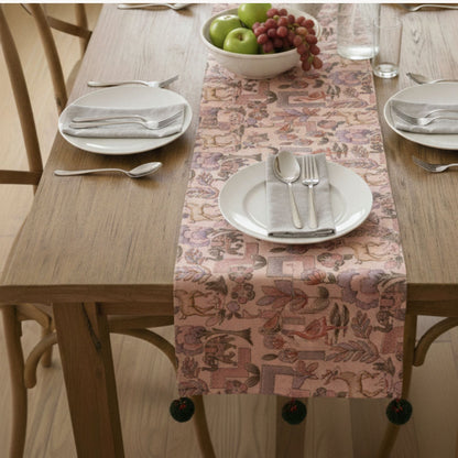  Pink short table runner 12x36