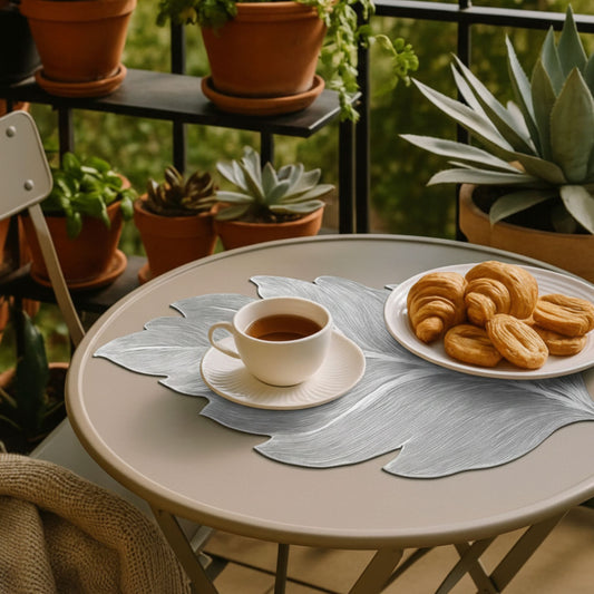 silver table mat set of 6